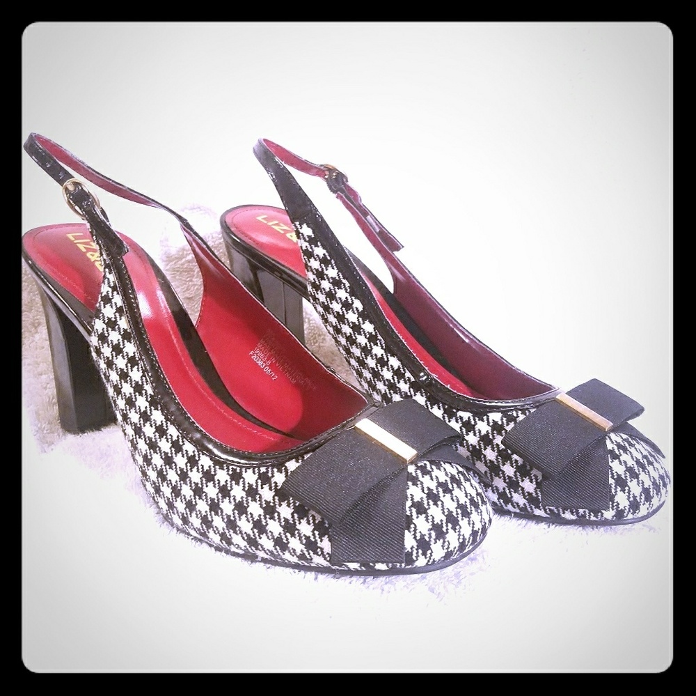 Liz & Co Gingham heels